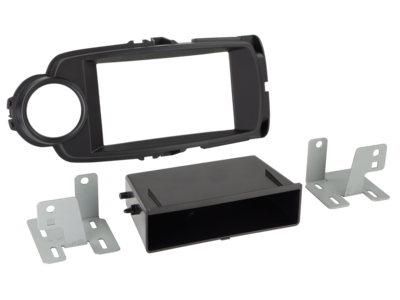 2-DIN Radioblende mit Fach Toyota Yaris 09/2014-03/2020