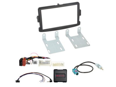2-DIN Kit Dacia/Fiat/Nissan/Opel/Renault schwarz LFB/Antenne