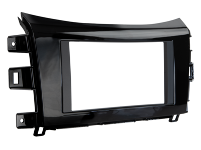 2-DIN Radioblende Nissan Navara/Renault Alaskan Klavierlack
