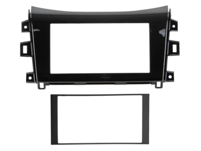 2-DIN Radioblende Nissan Navara/Renault Alaskan Klavierlack