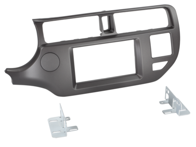 2-DIN Radioblende Kia Rio(UB) 09/2011-01/2015 anthrazit LHD