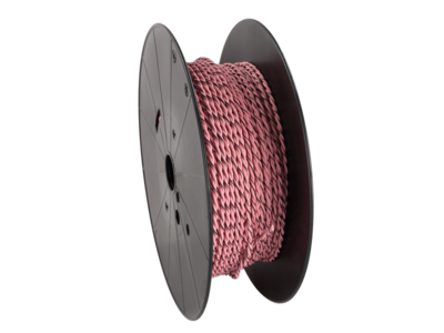 Lautsprecherkabel verdrillt 2x1.50mm² rosa/rosa-schwarz 100m