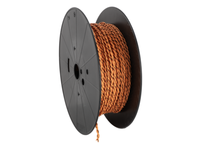 Lautsprecherkabel verdrillt 2x1.50mm² orange/o-schwarz 100m