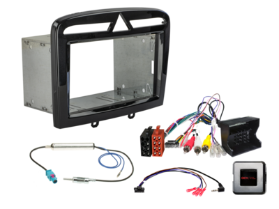 2-DIN Kit Peugeot 308/RCZ RD4 Gerät LFB/Antenne schwarz