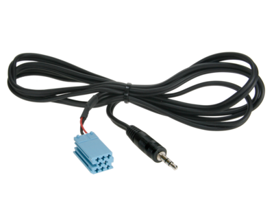 AUX In Adapter VW Mini-ISO (blau) lose
