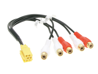 Vorverstärkeradapter  Mini ISO > Cinch lose
