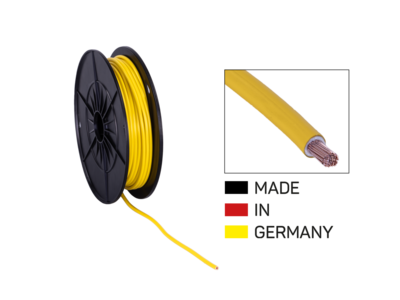 Stromkabel FLY 4,00 mm² gelb Spule 25 m