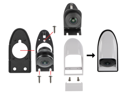Rückfahrkamera Transporter/Wohnmobil Tropfenform Multiview