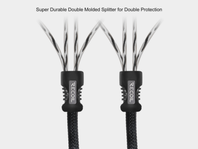 Recoil Premium OFC Cinch Kabel 4 Kanal 360cm