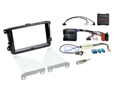 2-DIN Kit Seat/Skoda/VW LFB/Antenne(Set) Klavierlack
