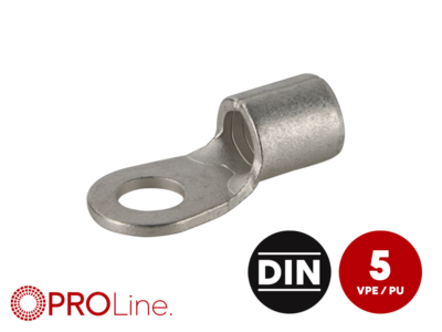 Ringkabelschuh 10mm²/5,3mm M5 unisoliert 5 Stück