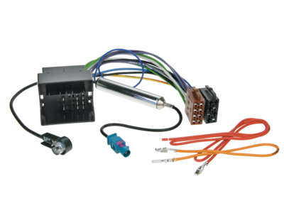 ISO Adapterkabel Audi/Seat/Skoda/VW Quadlock/Fakra>ISO lose