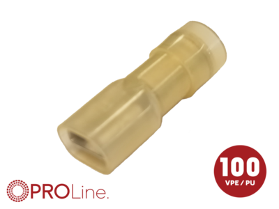 Flachsteckhülse(f) 4,0mm²-6,0mm²/6,3mm NYVI 100 Stück