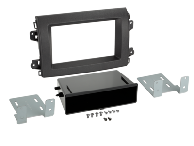 2-DIN Kit2 mit Fach Citroen/Fiat/Opel ISO/Mini ISO LFB