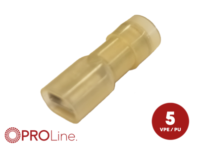 Flachsteckhülse(f) 4,0mm²-6,0mm²/6,3mm NYVI 5 Stück