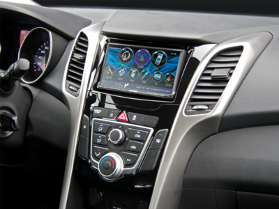2-DIN Radioblende Hyundai i30(GD/GDH) 2012-2017 Klavierlack