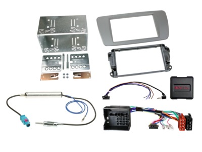 2-DIN Kit Seat Ibiza 2008-2015 dublin grau LFB/Antenne
