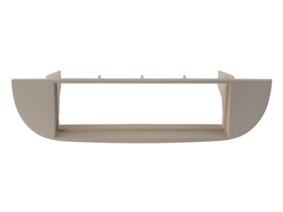 1-DIN Radioblende Fiat 500 10/2007-07/2015 beige lose