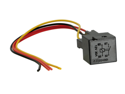 Schließerrelais 12V/30A max Stecksockel/Kabel 30cm lose