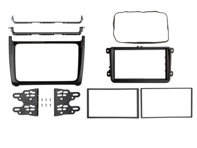 2-DIN Kit VW Polo 2014-2017 Klavierlack i-dapter/Anntenne