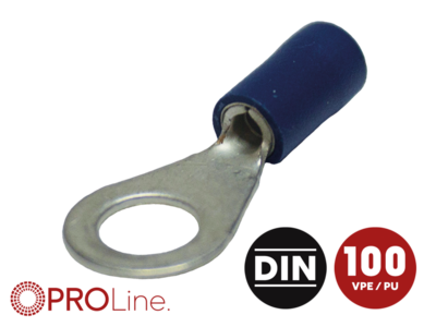 Ringkabelschuh 1,5mm²-2,5mm²/6,5mm blau EE 100 Stück