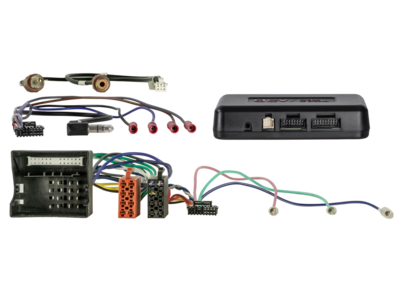 2-DIN Kit mit Fach Skoda/VW schwarz 40Pin/52Pin i-dapter