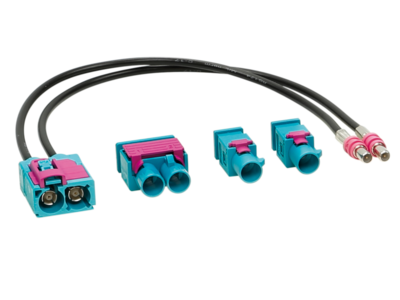 Antennenadapter Fakra(m)(Set)>Fakra (f)(doppel) lose