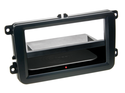 2-DIN Radioblende INBAY® Seat/Skoda/VW Rubber Touch