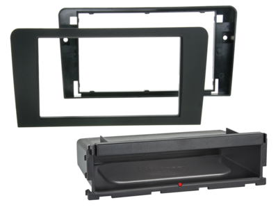 2-DIN Radioblende INBAY® Audi A3 2003-2013 Rubber Touch