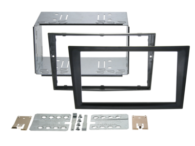 2-DIN Radioblende Opel/Renault/Suzuki charcoal Rubber Touch