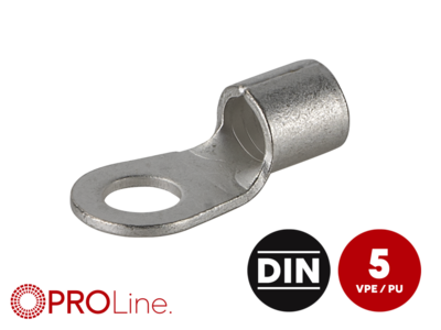Ringkabelschuh 25mm²/8,4mm M8 unisoliert 5 Stück