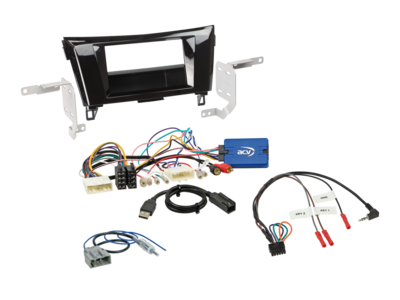 2-DIN Kit mit Fach Nissan Qashqai/X-Trail LFB/Antenne/USB