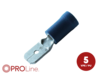 Flachstecker(m) 1,5mm²-2,5mm²/6,3mm blau EE 5 Stück