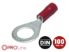 Ringkabelschuh 0,5mm²-1,5mm²/8,4mm rot EE 100 Stück