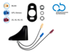 Dachantenne GPS/GNSS/UMTS/LTE/5G/WLAN 76° Stabneigung