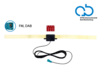 Glasklebeantenne FM oder DAB+ Fakra Z(f) 12V phantom