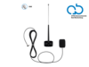 Glasklebeantenne DAB+ 0°>180° Stabneigung SMB(f)12V