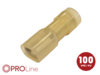 Flachsteckhülse(f) 4,0mm²-6,0mm²/6,3mm NYVI 100 Stück