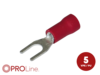 Gabelkabelschuh 0,5mm²-1,5mm²/4,4mm rot S 5 Stück