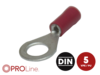 Ringkabelschuh 0,5mm²-1,5mm²/6,5mm rot EE 5 Stück