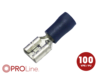 Flachsteckhülse(f) 1,5mm²-2,5mm²/8,0mm blau ST 100 Stück