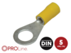 Ringkabelschuh 4,0mm²-6,0mm²/8,4mm gelb EE 5 Stück