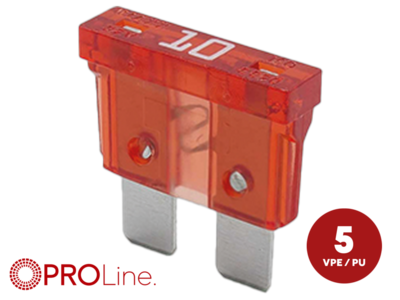 Mini-Flachsicherung 10 A rot, 32 V