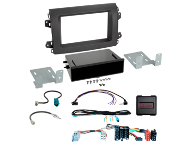 2-DIN Kit  mit Fach Citroen/Fiat/Opel ISO/Mini ISO LFB