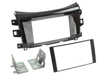 2-DIN Radioblende Nissan Navara/Renault Alaskan Klavierlack