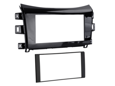 2-DIN Radioblende Nissan Navara/Renault Alaskan Klavierlack
