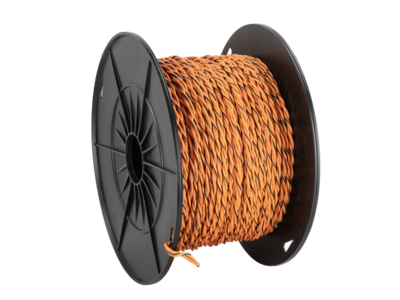 Lautsprecherkabel verdrillt 2x0.75mm² orange/o-schwarz100m