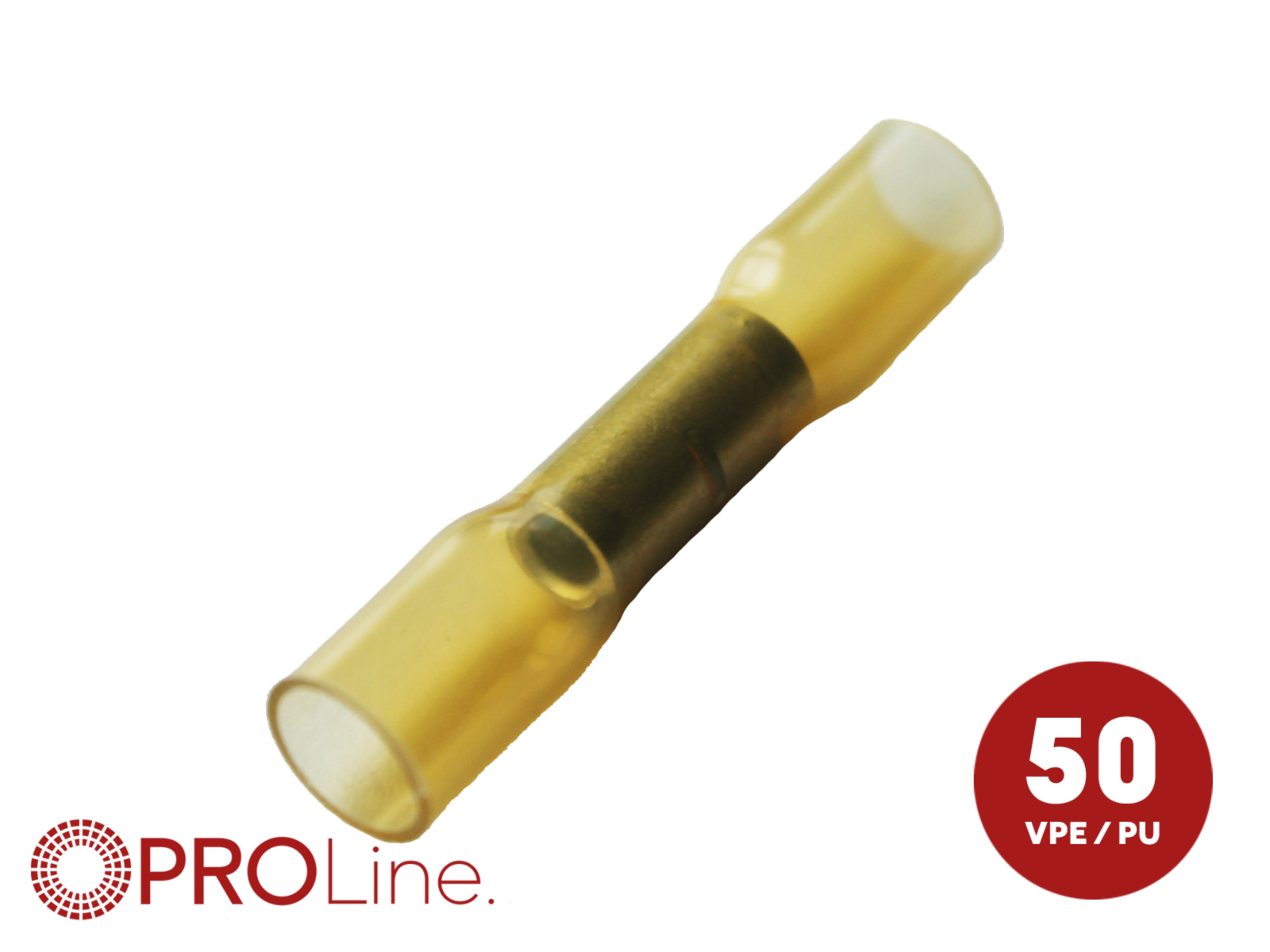 Stoßverbinder 4,0mm² -6,0 mm² gelb NYPA 50 Stück