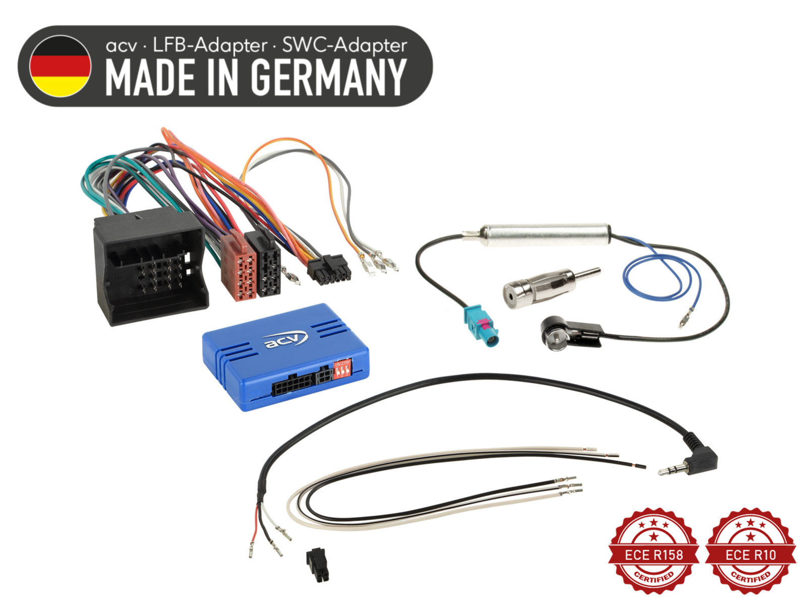 LFB Audi/Seat/Skoda/VW Quadlock Fakra>DIN/ISO/Multilead