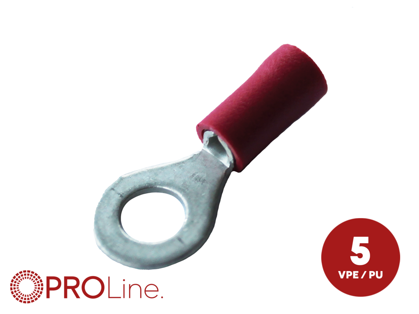 Ringkabelschuh 0,5mm²-1,5mm²/4.3mm rot ST 5 Sück